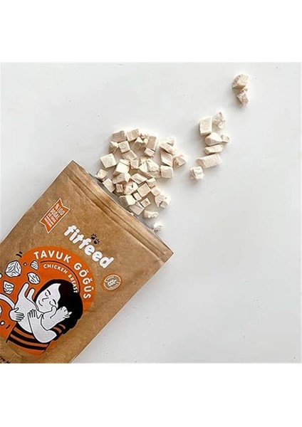 Freeze-Dried Çiğ Tavuk Göğüs Kedi Ödül Maması 40G