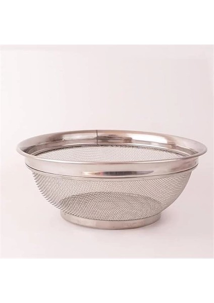 Paslanmaz Çelik Kulpsuz Süzgeç 26CM, Paslanmaz Pirinç Süzgeci, Paslamaz Çelik Mutfak Süzgeci