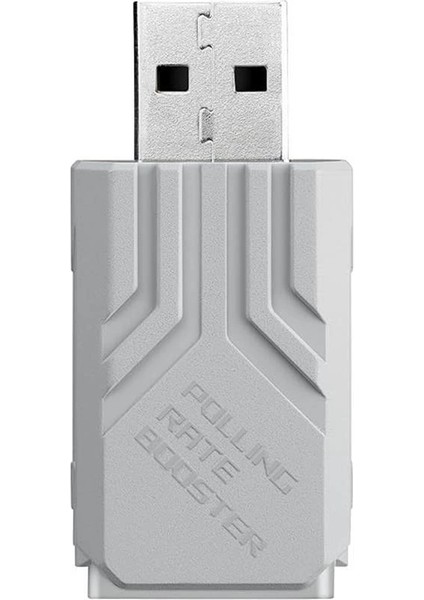Rog Polling Rate Booster White (Rog Oyun Faresi ve Klavyesi Için, 8000 Hz'e Kadar Kablosuz ve