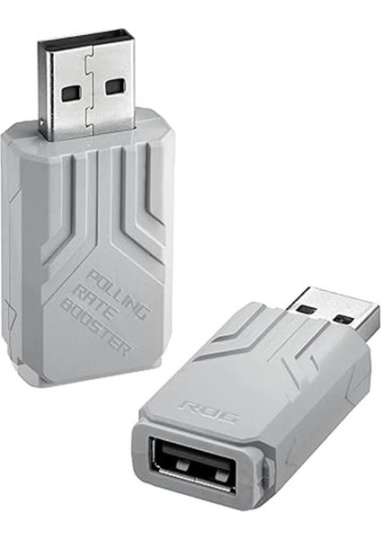 Rog Polling Rate Booster White (Rog Oyun Faresi ve Klavyesi Için, 8000 Hz'e Kadar Kablosuz ve