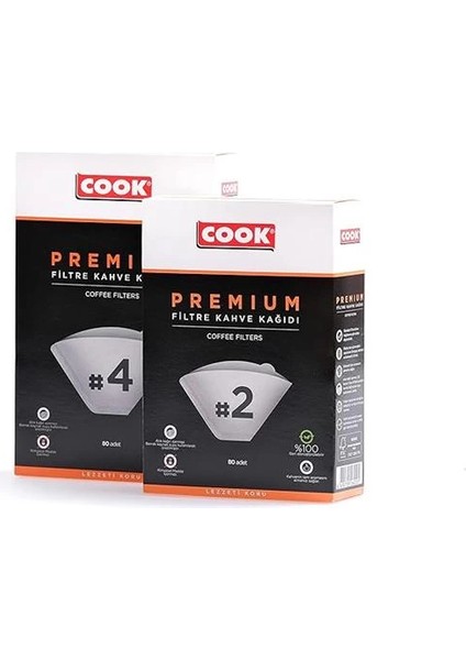 Premium Filtre Kahve Kağıdı - Ebat 2, 80 Adet fırsatları