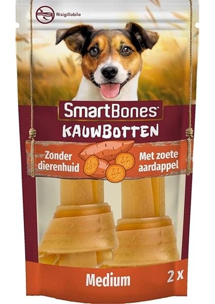 Sweetpotato Medium Orta Boy Tatlı Patatesli Kemik 2'li, 158 gr Köpek Ödülü