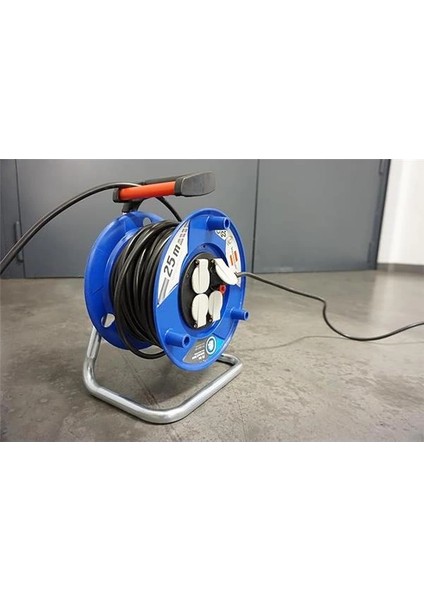 Garant Serisi 4 Soketli Korumalı Kablo Makarası 25 Metre