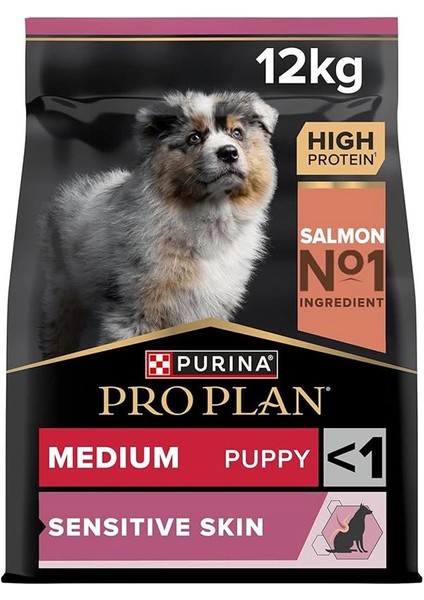 Medium Puppy Somonlu Köpek Maması 12 kg