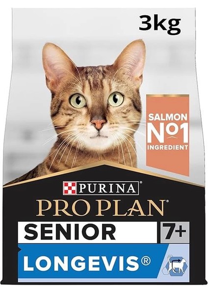 Original Senior Somonlu Kuru Kedi Maması 3 kg