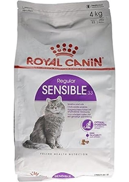 Sensible, Hassas Mideler Için, 33 Kuru Kedi Maması, 4 kg modelleri