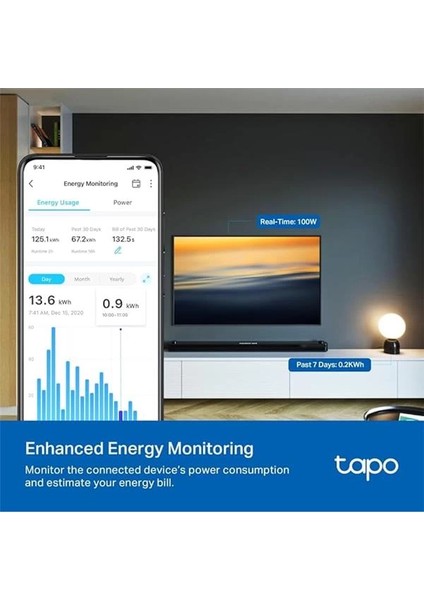 Tp-Link P110 2-Pack, Enerji Izleme, Alexa ve Google Home ile Çalışır, Uzaktan Kontrol modelleri