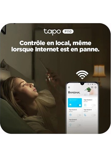Tp-Link P110 2-Pack, Enerji Izleme, Alexa ve Google Home ile Çalışır, Uzaktan Kontrol
