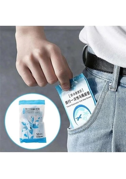 100 Adet Tek Kullanımlık Klozet Örtüsü Klozet Poşeti Klozet Kapak Örtüsü Dispenseri fırsatları