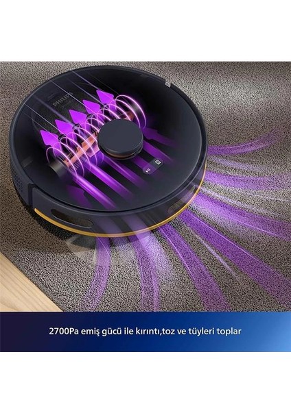 2000 Serisi Islak Kuru Moplu Robot Süpürge, Yüksek Emiş Gücü, Uzun Çalışma Süresi, Homerun fiyatları