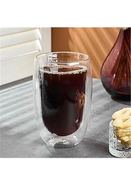 Lineo Çift Cidarlı Bardak 450 ml