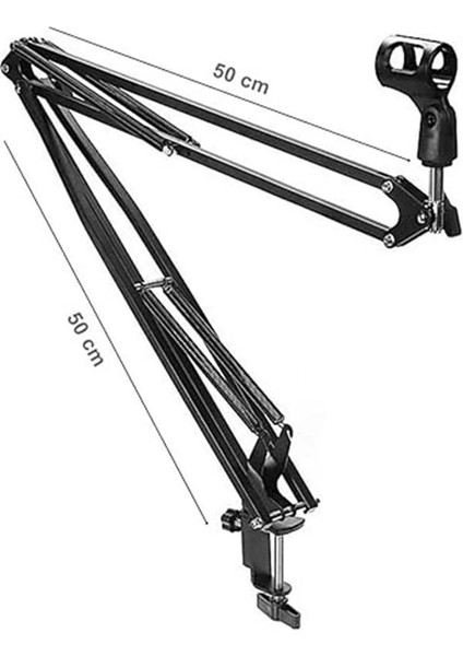 NB40 Mikrofon Standı + Pop Filter + Shock Mount (50X50 Büyük Boy) fırsatları