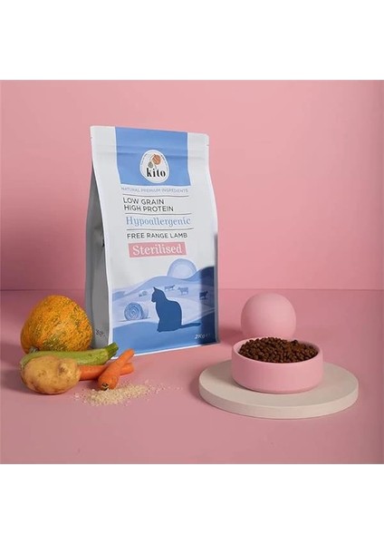 Doğal Besi Kuzu Etli Kısır Kedi Maması 2 kg