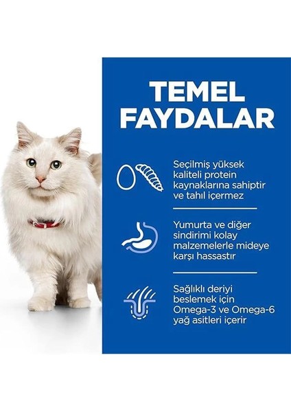 Hill's Science Plan Hypoallergenic Yumurta ve Böcek Proteinli Kedi Maması 1,5kg modelleri