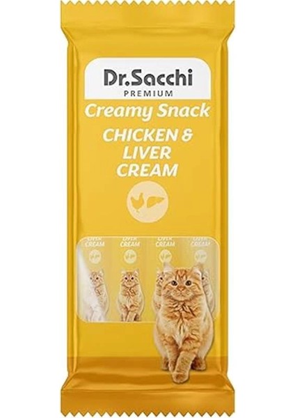 Dr.sacchi Kedi Ödül Sıvı Chicken & Liver Kedi Maması, 4'lü fiyatları