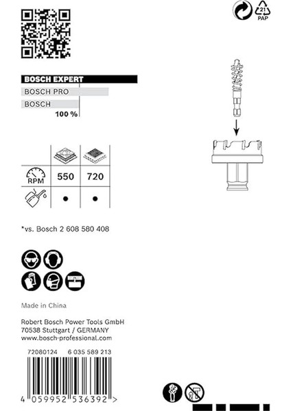 Professional 1x Expert Sheet Metal Delik Açma Testeresi (Paslanmaz Çelik Saclar, Ø 22 mm fırsatları