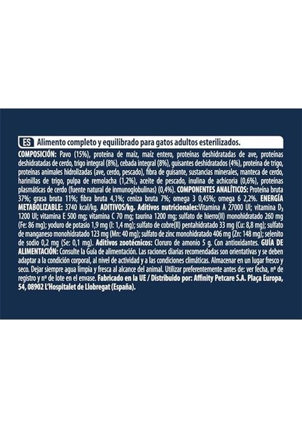 Cat Sterilized Hindili Kısır Kedi Maması, 1.5 kg indirimleri