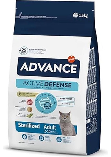 Cat Sterilized Hindili Kısır Kedi Maması, 1.5 kg