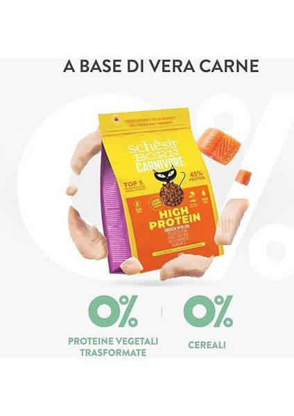 Born Carnivore Tavuk ve Yumurtalı Yetişkin Kedi Maması 1,25KG indirimleri