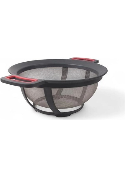 Plastik Süzgeç – Makarna, Pirinç, Sebze ve Meyve Süzme Kabı | Ayaklı ve Kulplu, Yükseltilmiş