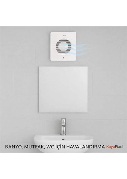 Horoz 15 cm (150'LIK) Aspiratör Fan – 150 M³/h Debi | Banyo, Mutfak ve Wc Için Havalandırma | 20W fiyatları