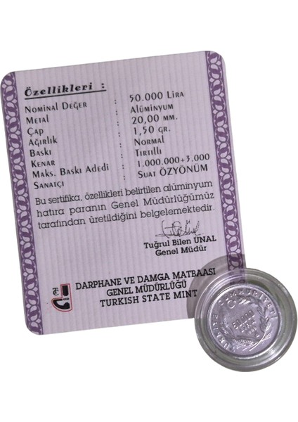 Fao 50 Bin Lira Sertifikalı Çil