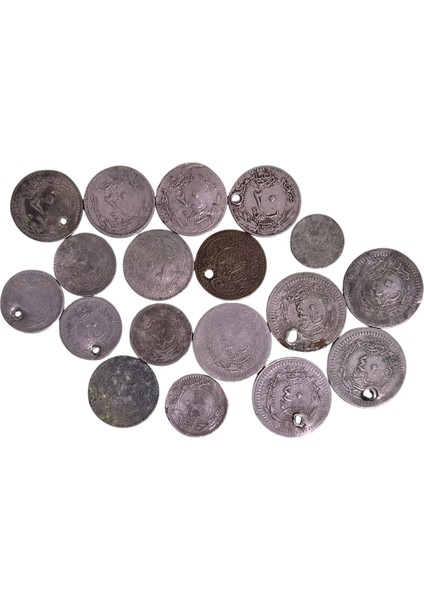 Osmanlı Mehmet Reşat Dönemi 5-10-20-40 Para Haliyle 17ADET 1 Adet Penez