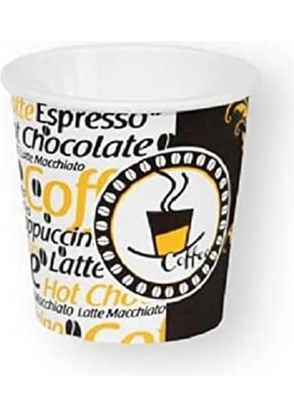 Excodi Cup - [ Cup ] 4 Oz Kullan At Bardak - 100 ml - 300 Adet Kaliteli Bardak - Türk Kahvesi