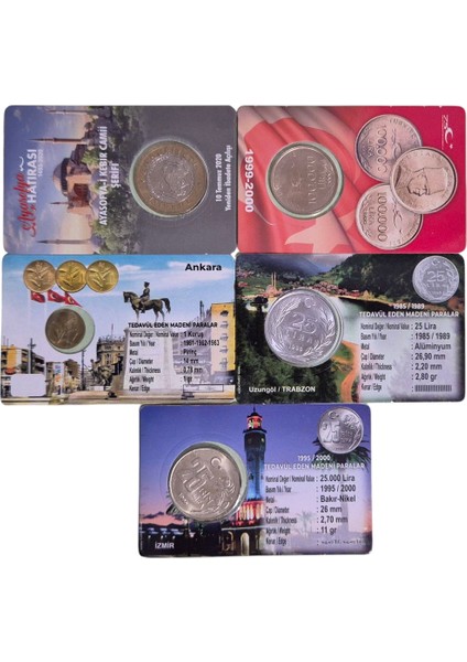 Özel Kitinde Çil Para Lotu 5 Adet