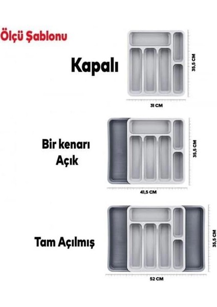 Kaşıklık Çekmece Içi Ayarlanabilir Açılabilir Bıçak Kaşık Çatal Çekmece Içi Düzenleyici fırsatları