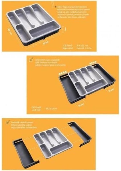 Kaşıklık Çekmece Içi Ayarlanabilir Açılabilir Bıçak Kaşık Çatal Çekmece Içi Düzenleyici indirimleri