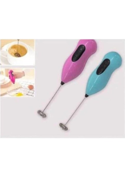 Kahve ve Süt Köpürtücü Pilli Karıştırıcı (Blue)
