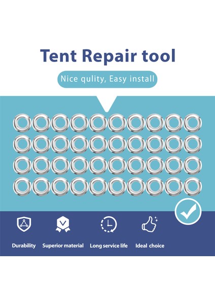 100PCS Yumruk Gromlar ve Branda Tente Çadır Muşamba Onarım Kiti Deliği Sel (Yurt Dışından) indirimleri