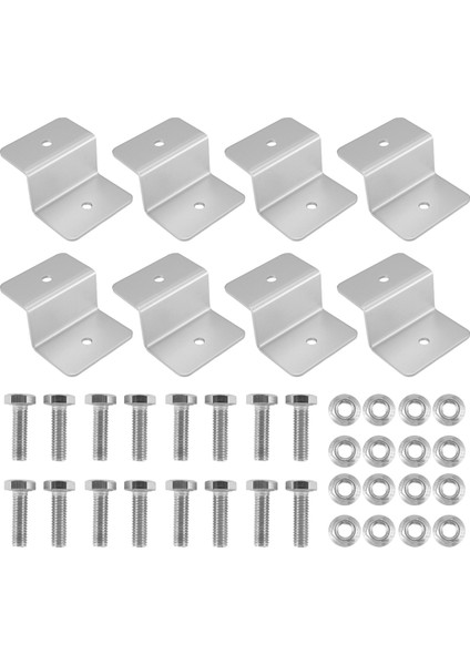 8pcs Güneş Paneli Montaj Braketi Z Stil Alüminyum Alaşım Çatı Desteği Karavan Güneş Sistemi Kurulum Aksesuarları (Yurt Dışından) modelleri