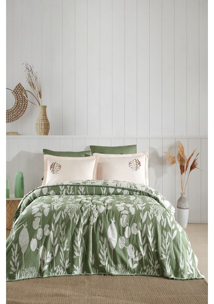 Loya Yatak Seti Pike Seti 6 Parça Yeşil