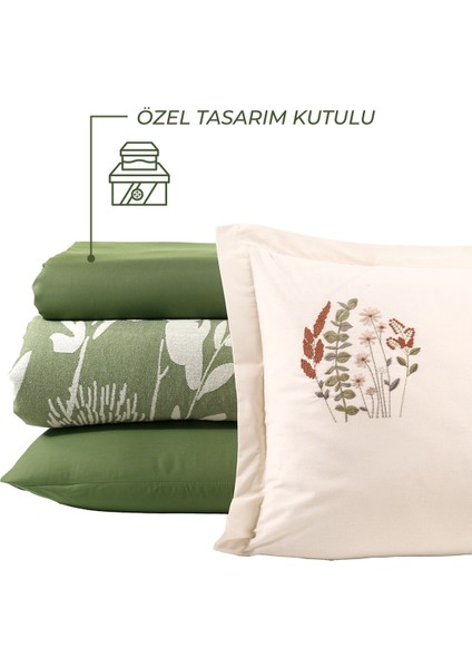 Loya Yatak Seti Pike Seti 6 Parça Yeşil fırsatları