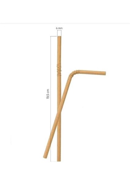 Körüklü Kraft Kağıt Pipet 200 Adet fırsatları