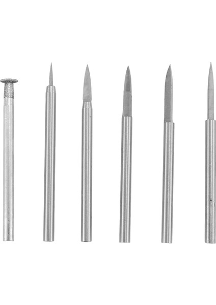 Ahşap Oyma Matkap Bitleri Döner Aracı Için Set 6 Pcs Gravür Matkap Aksesuarları Bit Ahşap El Sanatları Taşlama Aracı 3mm (Yurt Dışından)