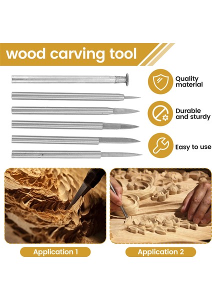 Ahşap Oyma Matkap Bitleri Döner Aracı Için Set 6 Pcs Gravür Matkap Aksesuarları Bit Ahşap El Sanatları Taşlama Aracı 3mm (Yurt Dışından) indirimleri