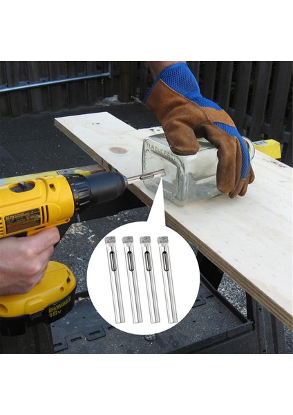 20 Paket Elmas Matkap Ucu Seti 6mm (1/4inch) Cam Porselen Seramik Karo Mermer Için Küçük Elmas Delik Testere Kiti (Yurt Dışından) indirimleri