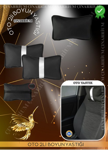 Chrysler Sebring 2007-2016 Oto Koltuk Beyaz Şerit Boyun Yastığı 2 Adet fiyatları