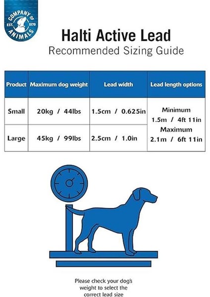 Halti Active Köpek Gezdirme Kayışı, Büyük Boy, Siyah