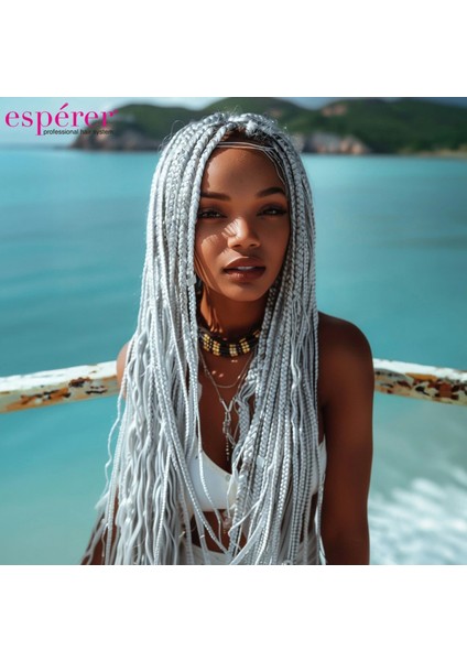 Sentetik Örgülük Saç Esperer 100 Gr. - Açık Gri