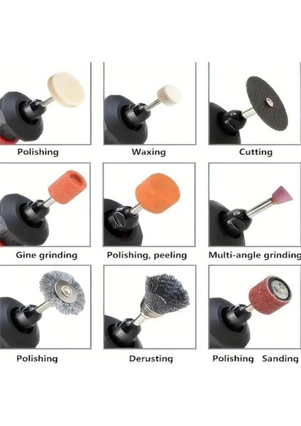 ® 112 Parça Taşlama Fırçalama Polisaj Gravür Zımpara Cilalama Seti Takımı Matkap Ucu Ahşap Metal fiyatları