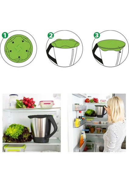Thermomix Için TM5/TM6/TM31 Yedek Bıçak Koruyucu Kapak Gıda Sınıfı Koruyucu Pişirme Makinesi Kapak+Sızdırmazlık Kapağı (Yurt Dışından) modelleri