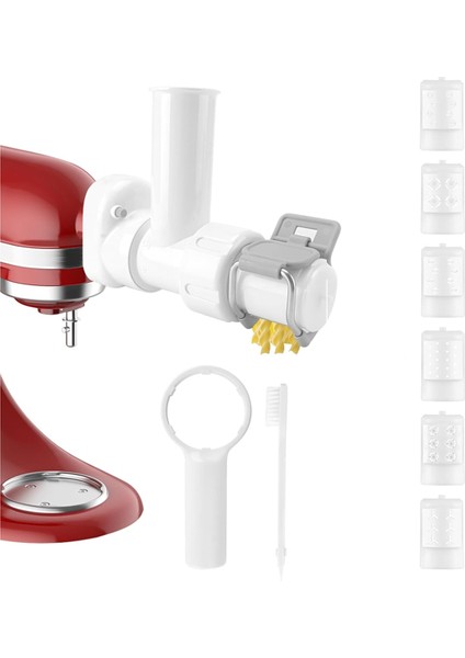 6 Farklı Şekilli Makarnalı Mutchanaid Stand Motoser Makarna Makarna Pres Maker Bağlantı Seti (Yurt Dışından) fiyatları
