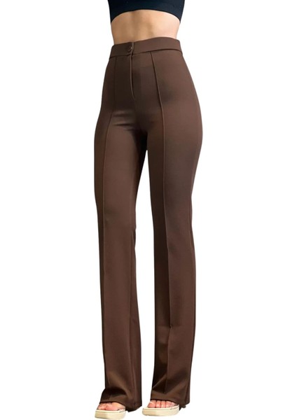 Krep Kumaş Likralı Kadın Palazzo Pantolon 3'lü Set fiyatları