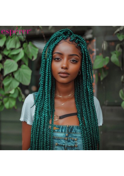 Sentetik Örgülük Saç Esperer 100 Gr. - Koyu Yeşil