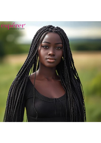 Sentetik Örgülük Saç Esperer 100 Gr. - Siyah