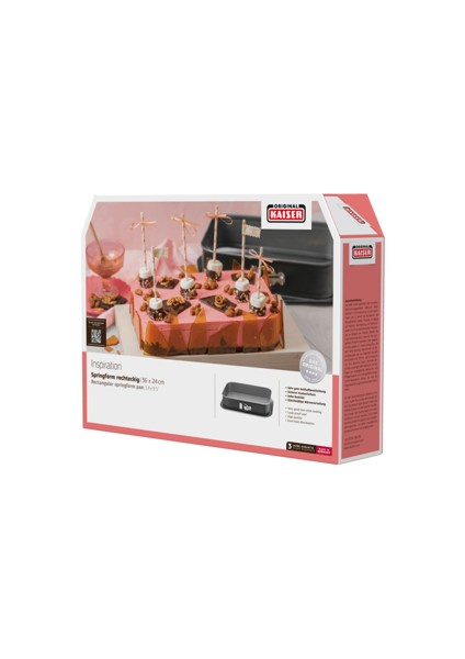 Inspiration PLUS Kelepçeli Dikdörtgen 36 x 24 cm Kek Kalıbı